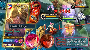 THIS BUILD TOTALLY DESTROYED ENEMY! | HIGH DAMAGE HACK BUILD! | TOP GLOBAL ROGER GAMEPLAY | MLBB