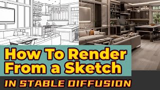 How to turn a rough sketch into a stunning rendering in stable diffusion, a useful way !