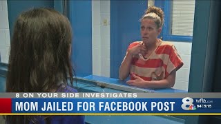 Is it legal?  Florida mom jailed after Facebook post