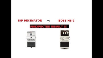 ISP Decimator vs BOSS NS 2 WOW!!! Unexpected