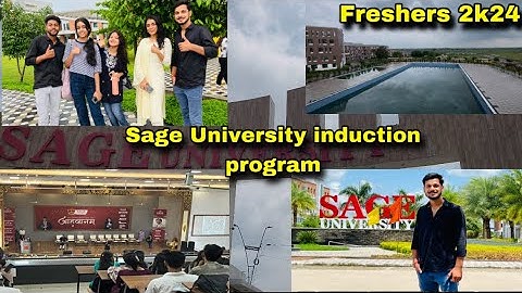 Sage University Induction Program || Freshers 2K24 😍