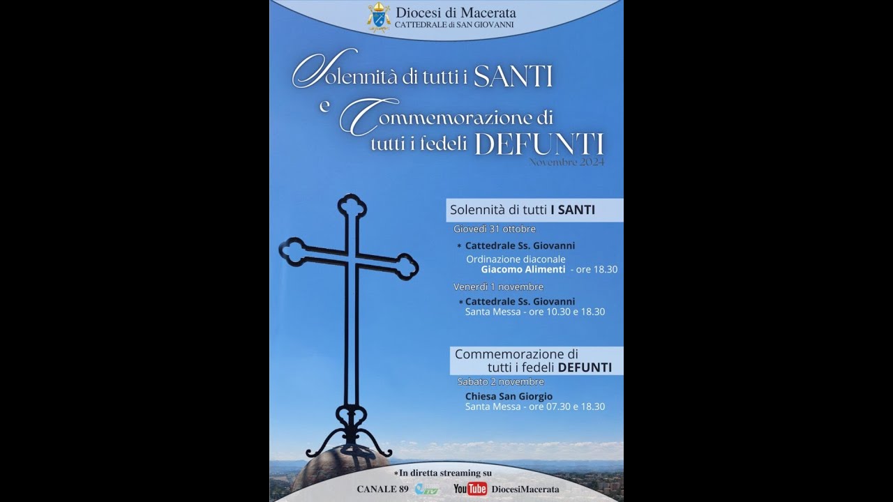 Santa Messa - Solennità di Tutti i Santi - YouTube