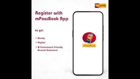 PNB mPassBook & e-statement view & downloadघर बैठे अपनी पंजाब बैंक की बैंक पासबुक और स्टेटमेंट देखें