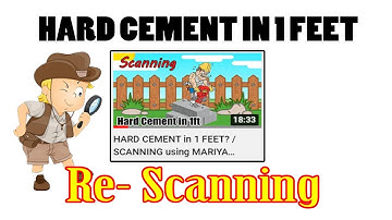 HARD CEMENT in 1 FEET? / RESCANNING using MARIYA 3D VISUALIZER and TESLA LRL
