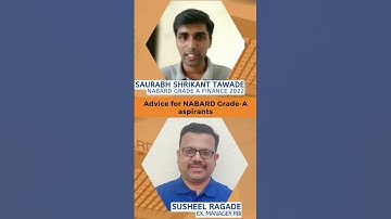 Advice for NABARD Grade A Aspirants #successstory #nabardgradea #selectedcandidate