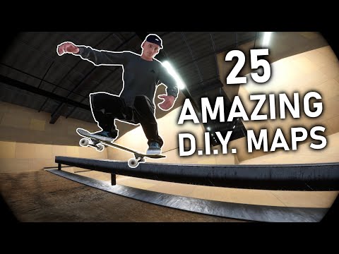 Skating YOUR Custom D.I.Y. Maps in Skater XL | 25 'Map Editor Mod' Contest Maps + Realistic Montage!