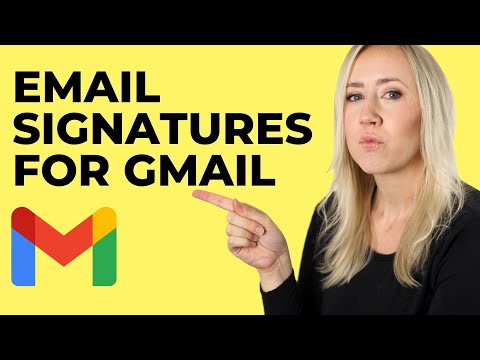 How to create an email signature for Gmail // No HTML!