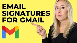 how to create an email signature for gmail // no html!