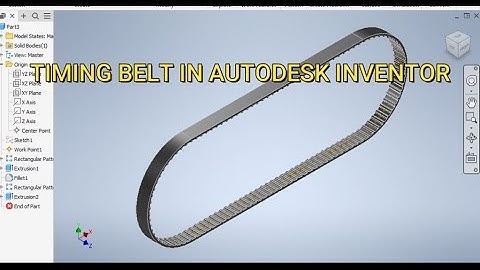 Timing Belt Design in Autodesk Inventor || Inventor Cad Tutorials || Inventor 3d || Belt Design