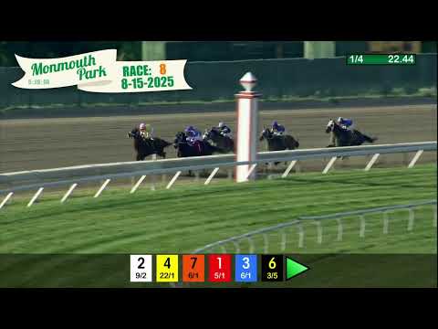 video thumbnail for MONMOUTH PARK 08-15-2025 RACE 8
