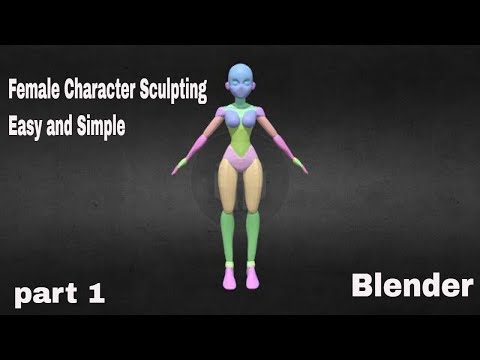 Female Character Sculpting In Blender: Part 1