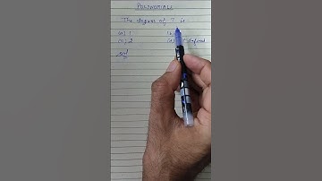 Degree of constant polynomial