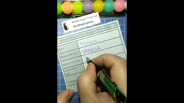 M name signature style✍️ Mikaela 📛 #ytshorts #youtubeshorts