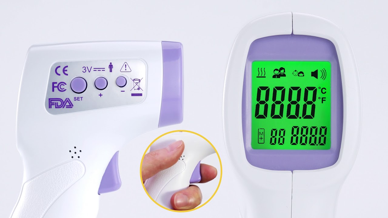 Huizhou IR988 Infrared Non Contact Forehead Digital Thermometer with