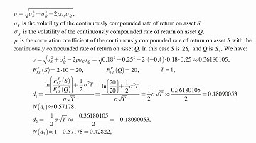 Exam MFE exercise for November 15, 2017