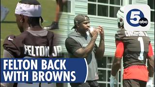 Former Browns WR Demetric Felton Returns to Help Player Development