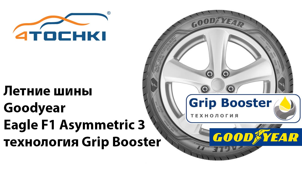 Шины Goodyear Eagle F1 Asymmetric 3 - Технология Grip Booster