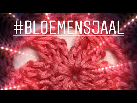 ♥️  #iedereenkanhaken#Bloemensjaal #Tutorial #Sjaal #Nederlands #crochet#bloemensjaal#das#haken