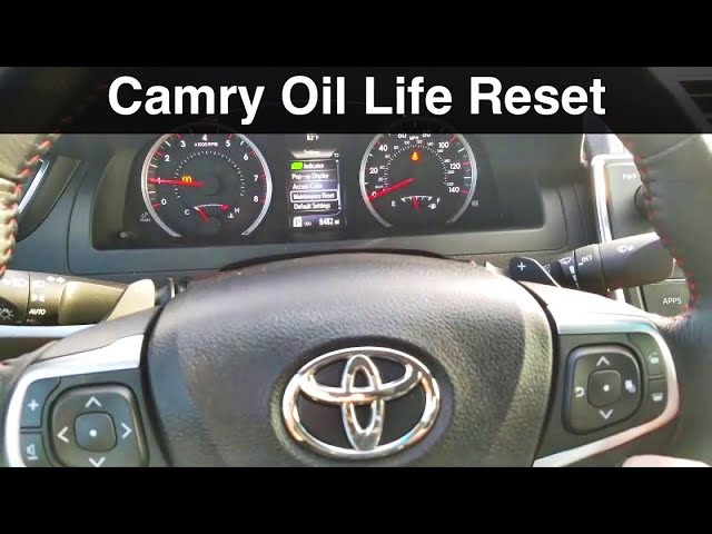 2017 Toyota Camry Oil Life Reset