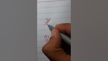 How to write best W,w in englisg handwtiting