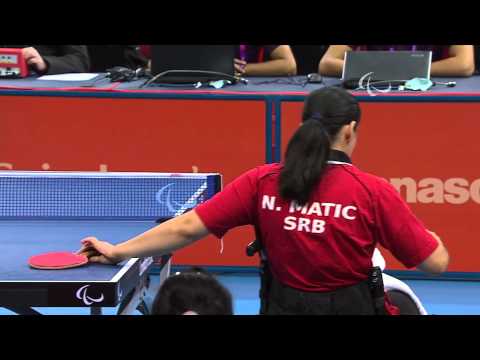 Table Tennis - CHN vs SRB - Women's Cl 4-5 Semifinal 1 M1 - London 2012 Paralympic Games.mp4