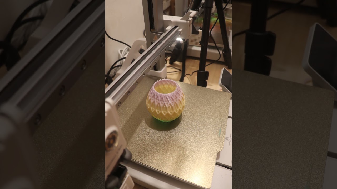 3D Print Timelapse: Woven Parametric Vase 🧵🏺 | Modern Generative Design (Bambu Lab P2S/A1 Combo)