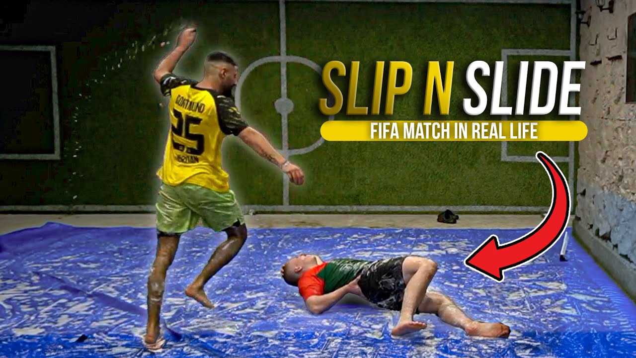 FIFA MATCH in REAL LIFE auf SLIP N SLIDE (verletzt)