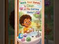 Wash your hands germs away #cocomelon #disney #cartoon #kids #encanto #chocolatebonnie #chuchu