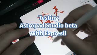 Testing Astropad Studio Beta (Project Blue) for Windows with Expresii paint app screenshot 4