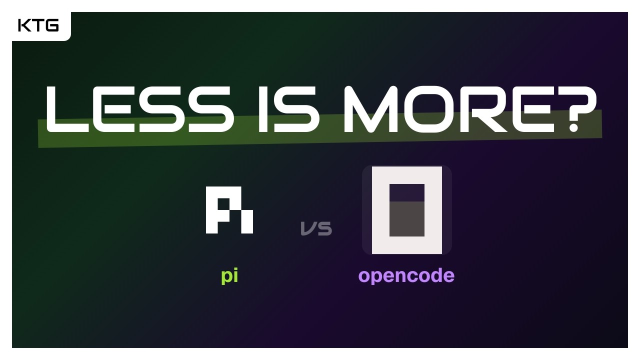 Pi vs OpenCode - Which AI Coding Agent Should You Use? - YouTube