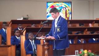 2016 - Peterhouse Boys - Speech Day - Head Boy's Speech