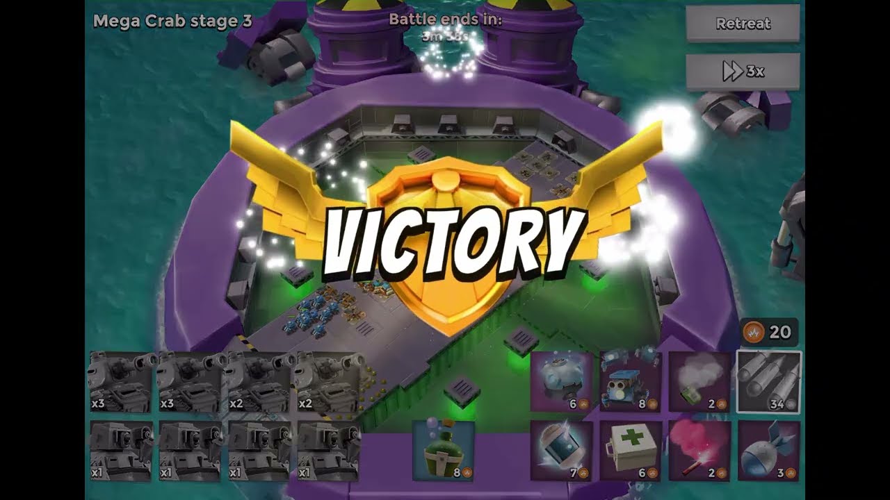 Mega Crab Stages 1-19