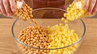Simply mix chickpeas and potatoes! This recipe will impress everyone!