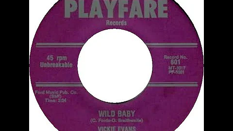 VICKIE EVANS & THE SENTIMENTALS  WILD BABY