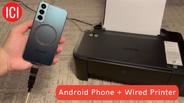 How to connect android phone to wired printer