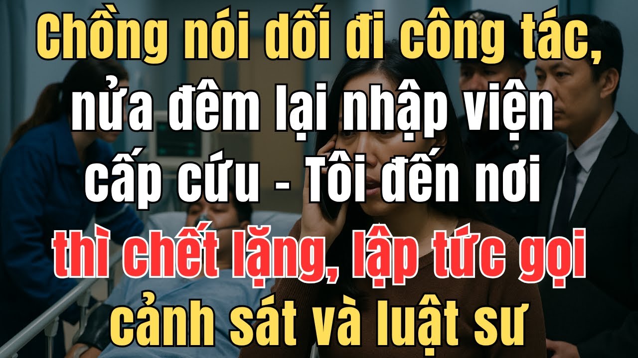 Chồng nói dối đi công tác, nửa đêm lại nhập viện cấp cứu  tôi đến nơi thì chết lặng, lập tức gọi