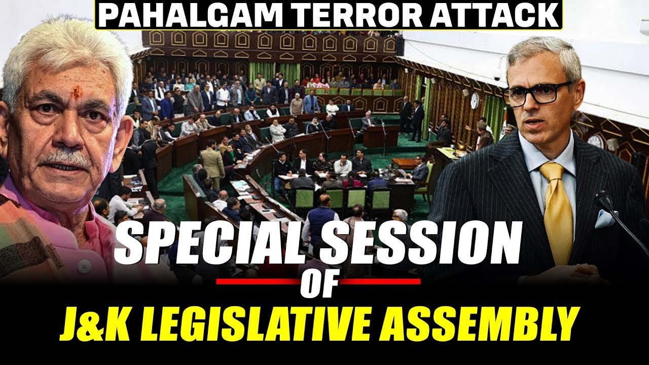 LIVE: Pahalgam Attack Sparks Special J&K Assembly Session | LG Sinha, Omar Abdullah React