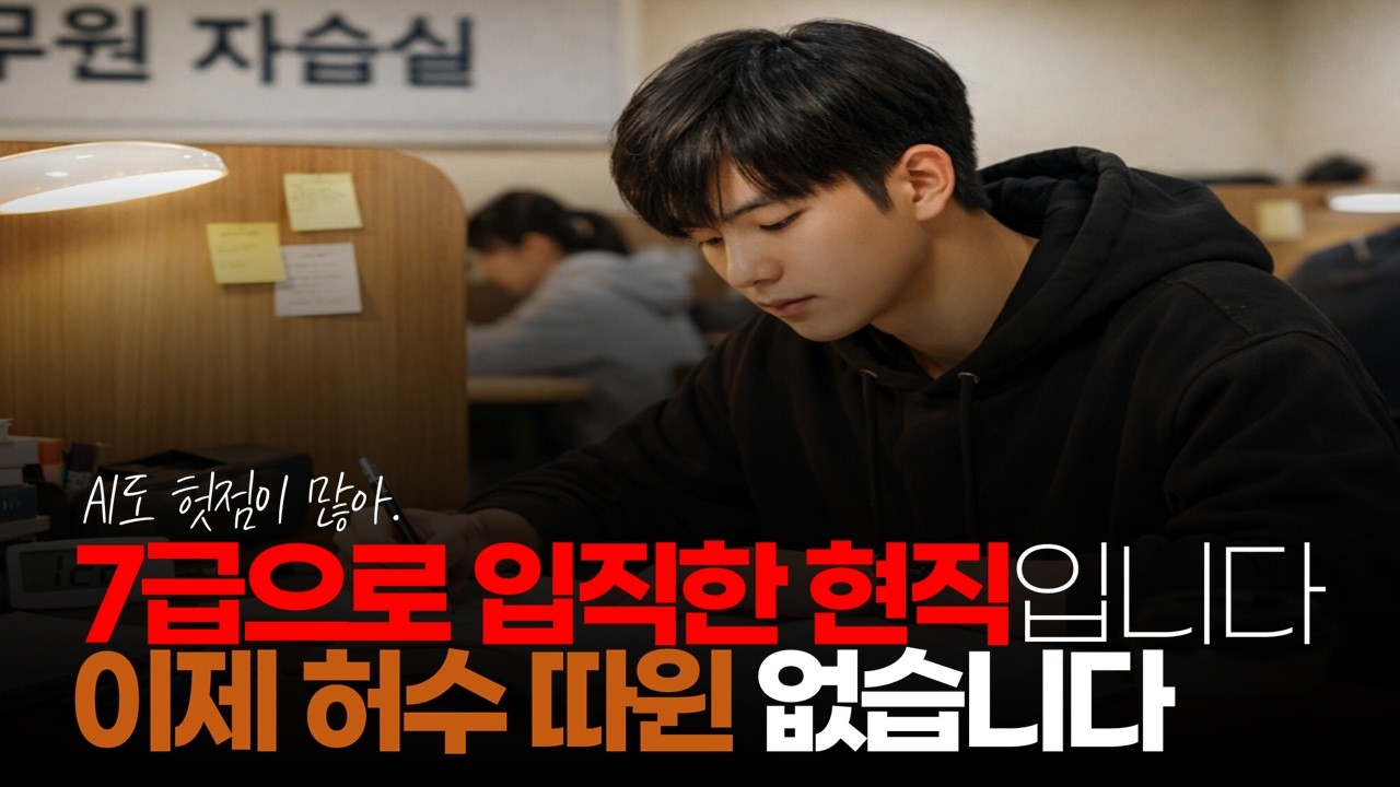 (※시청자댓글) 7급으로 입직한 현직입니다. 이제 허수 따윈 없습니다. #공무원시험 #7급합격 #공무원허수