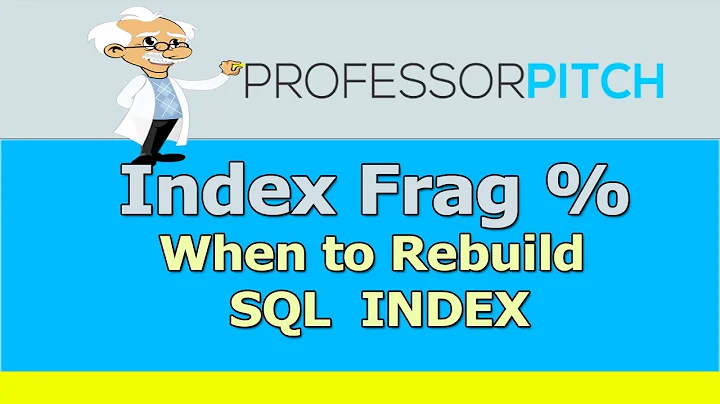 SQL: When to Rebuild SQL Index