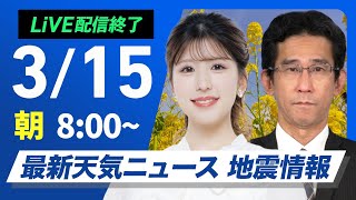 ウェザーニュースの配信のサムネイル画像