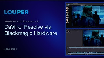 Louper: Set up a Livestream with DaVinci Resolve via Blackmagic Hardware