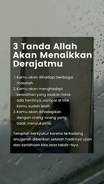 3 Tanda Allah akan menaikkan derajat mu#motivasidiri #hijrah#shorts