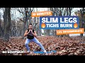 SLIM LEGS &amp; TIGHS BURN Workout - 10 Minutes | lvl Intermediate // No Equipment (Autumnal mood)