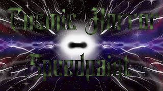 Celebrity Cosmic Horror Art – Elder God Speedpaint with AI Lovecraft Music Wealth