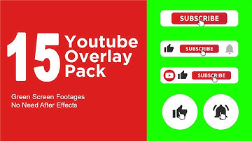 Green Screen Animated Youtube Subscribe Button Pack of 15 | Free Download