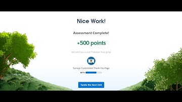 Customize the Thank You Page At Surveys Customized Thank You Page In Trailhead Salesforce