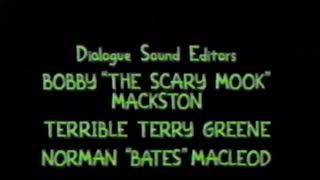 The Simpsons Treehouse of Horror VIII End Credits