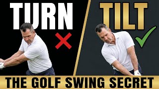 The golf swing is a tilt not a turn