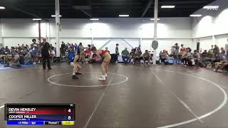 119 Lbs 4th Wrestleback (16 Team) - Devin Hensley, West Virginia Vs Cooper Miller, Oklahoma Red D8 Cooper Miller Wrestling Delaware Flo