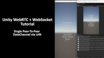 How to use Unity WebRTC DataChannel with WebSockets in LAN - Full Tutorial